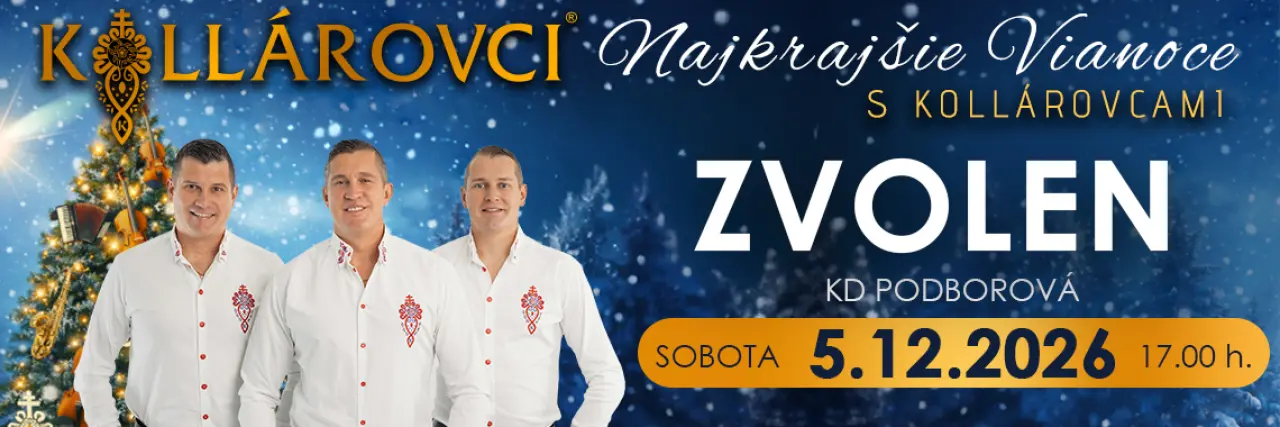 Najkrajšie VIANOCE s KOLLÁROVCAMI 2026 - Zvolen